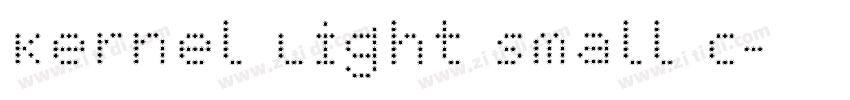 Kernel Light Small C字体转换